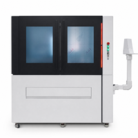 Machine de découpe laser à fibre recouverte de précision 1010, 1000x1000mm, petite découpeuse laser CNC pour métaux et bijoux