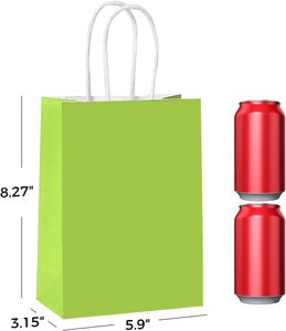 Bán buôn cầu vồng màu giấy Túi Quà Tặng với xử lý tái sử dụng Đảng ủng hộ Túi Boutique bao bì bán lẻ - Product Image 3