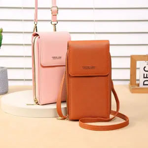 Yeni kadın çok fonksiyonlu Crossbody çanta kore versiyonu cep telefonu ve cüzdan bir omuz kimliği kart çantası