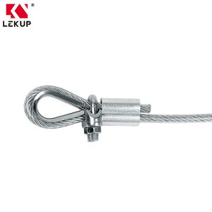 Kit d'assortiment de câbles métalliques en acier inoxydable de 1/8 po avec manchons de boucle et poinçons, et serre-câbles, pour <span class=keywords><strong>corde</strong></span> à <span class=keywords><strong>linge</strong></span> et treillis, 82 pieds - Product Image 4