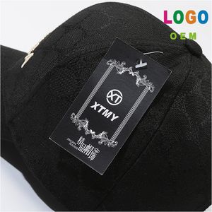 หมวกเบสบอลผ้าแจ็คการ์ด6แผงผ้าเดนิมสุดหรูหมวกกีฬาสุดหรูสำหรับผู้ชาย - Product Image 4