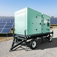 Générateur diesel mobile silencieux de type canopy 100KVA 150KVA 200KVA 250KVA, générateur mobile silencieux industriel ATS