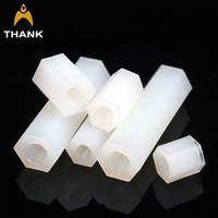 Espacement hexagonal en plastique noir/blanc, rechange en nylon M2 M2.5 M3 M4 M5 PCB mâle à mâle
