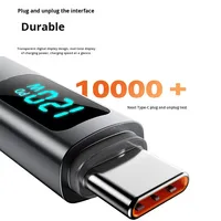 Kabel Data Digital Dual Type C Spring 120W Pengisian Cepat untuk iPhone 15/17 Huawei Xiaomi Kabel Pengisian Cepat Mobil