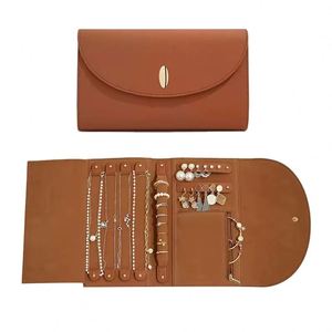 Usine BSCI - NOUVEAU produit 2024 - Sac de rangement pour bijoux de voyage - Fermeture à glissière - Étuis en PU - Collier - Boucles d'oreilles - Bagues - Bracelet - Mode - Product Image 1