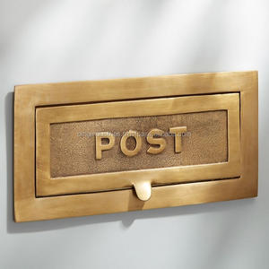 OMG Industries placa buzón metal exterior metal postal paquete caja de entrega letras placa latón - Product Image 5