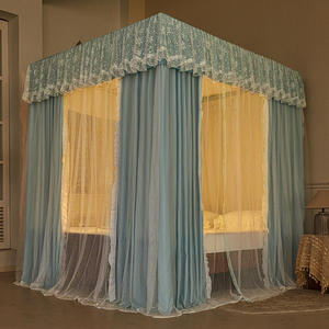 2025 primavera ed estate nuovo lusso francese elegante infinito doppia ombreggiatura polvere e zanzariera staffa da pavimento zanzariera - Product Image 6