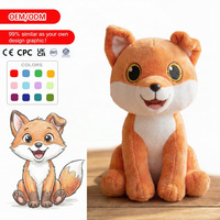 Fabricant de jouets en peluche personnalisés de haute qualité, modèle hybride renard-chauve-souris multi-vues hautement réducteur, marchandise de jeu, jouet en peluche personnalisé OEM