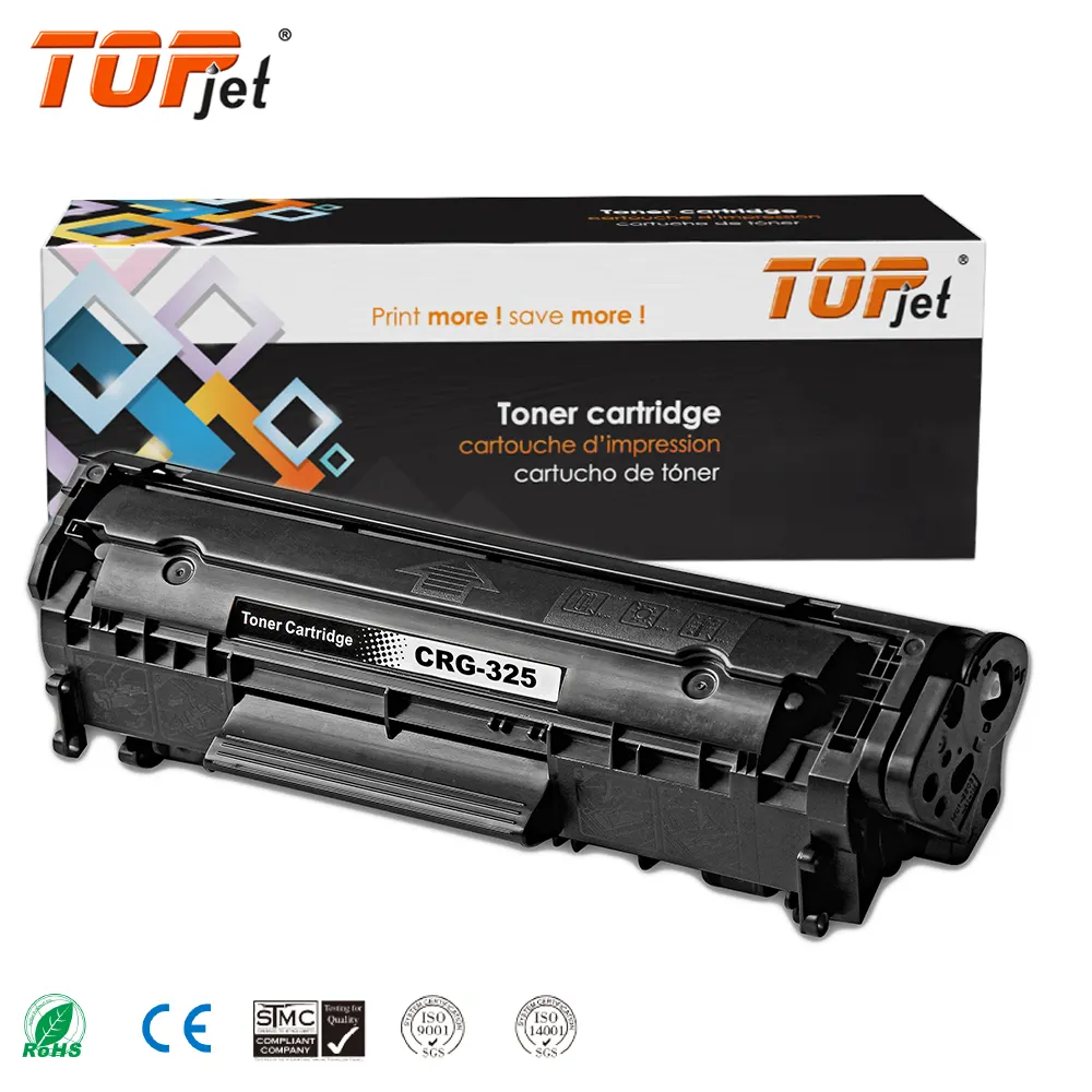 Topjet CRG325 CRG125 CRG725 CRG 325 325 725 cartouche de Toner Laser noire Compatible pour imprimante Canon LBP 6000 6018 MF3010