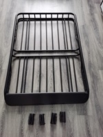 Porte-bagages universel en acier de haute qualité pour toit, capacité 220 lb, élégant, monté sur le toit, YH-E-002, robuste, noir