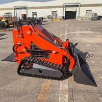 Hersteller Mini-Raupenlader mit Dieselantrieb CE-Zertifiziert Kleiner Landwirtschaftlicher Frontlader 1 Tonne 0,5 Tonne Landwirtschaftlicher Kompaktlader mit Raupenantrieb