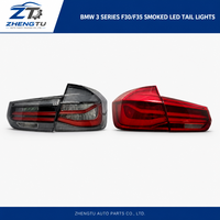 Luz Trasera LED CATB para Serie 3 F30 F35 13-19, Diseño LCI Mejorado, 12V 6500K, Color Negro Ahumado, Señal de Giro Secuencial