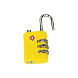 <span class=keywords><strong>Cadenas</strong></span> de voyage ergonomique <span class=keywords><strong>à</strong></span> cadran incurvé avec 3 chiffres, <span class=keywords><strong>code</strong></span> douanier TSA007 et trou pour clé maîtresse - Product Image 4