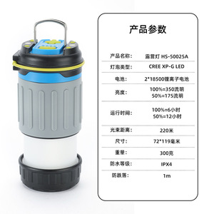 Nuevo gancho de tienda portátil multilínea para exteriores Mini linterna Atmósfera Luz de camping - Product Image 4