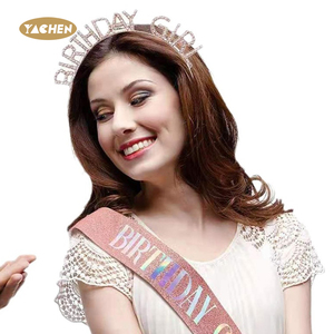 تاج عيد ميلاد ملون من الكريستال والأحجار اللامعة من YACHEN، إكليل عيد ميلاد سعيد للنساء والفتيات - Product Image 4