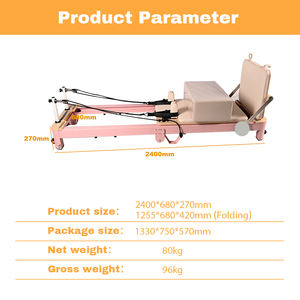 Plegable Fácil almacenamiento Adelgazante y belleza corporal Reformador <span class=keywords><strong>Pilates</strong></span> Aluminio <span class=keywords><strong>Pilates</strong></span> Reformador - Product Image 5