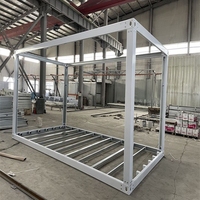 Structure de conteneur en acier robuste, bâtiment préfabriqué, cadre de maison modulaire détachable de 20 pieds et 40 pieds