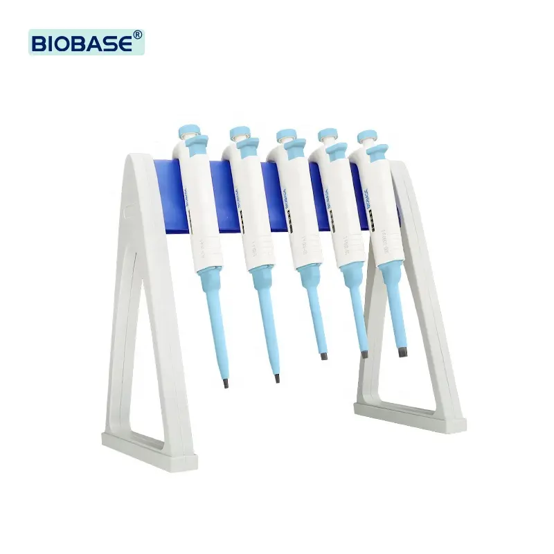 Biobase-Pipeta electrónica con soporte lineal, soporte para hasta 6 pipeta, precio en venta