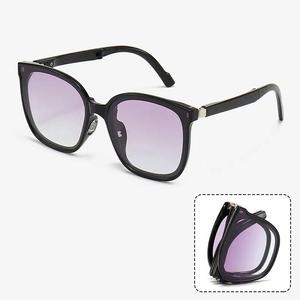 Lunettes de soleil pliables avec coussinets de nez à coussin d'air, protection solaire, mode, pour la conduite, protection UV, avec étui - Product Image 1