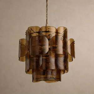 Luminaire <span class=keywords><strong>de</strong></span> décoration intérieure <span class=keywords><strong>de</strong></span> style américain pour chambre à coucher escalier hôtel villa couloir lustre en verre moderne - Product Image 2