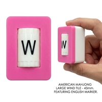 JOYLINK Mahjong américain : Marqueur directionnel en plastique de 43 mm pour les positions N, E, S, O – Accessoire de jeu