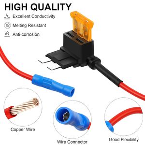 Adaptateur de <span class=keywords><strong>fusible</strong></span> automobile à lame, standard, mini, micro2, profil bas, porte-<span class=keywords><strong>fusible</strong></span> APM ATM APS, 12V 24V, étanche, pour circuit automobile - Product Image 5