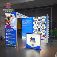 Exposition sans outil en aluminium étagère Portable support publicitaire salon stand d'exposition stand d'exposition Portable plaine pas de logo
