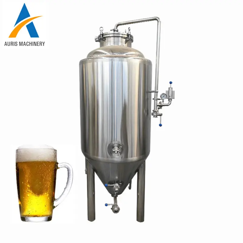 Restoran kullanımı bira mayalama ekipmanı al yapımı bira fermantasyon tesisi parlak olgunlaşma bira tankı