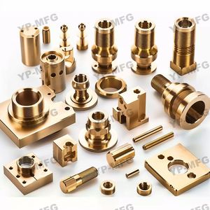 Fabrication de tôle de fraisage en laiton d'usinage CNC non standard de haute précision pour les composants métalliques d'arbre et la fixation de roulement - Product Image 1