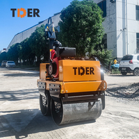 Moteur diesel TDER Compacteur de 550kg Rouleau de route Machines de construction Rouleau d'asphalte vibrant Prix