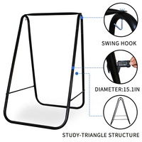 Chaise hamac à bascule, siégé en acier, Portable, pour l'extérieur et l'intérieur, nouveauté, avec support