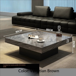 Modern <strong>Nesting</strong> Marble Coffee <strong>Table</strong> Set Stackable Sintered Stone <strong>Center</strong> <strong>Table</strong> for Living Room Home Decor Apartment - Product Image 3