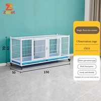 Cage à oiseaux de vol premium multi-compartiments, grande, en acier galvanisé, durable, design spacieux pour perroquet, pigeon, élevage d'oiseaux