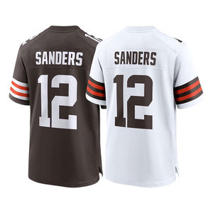 2025 Nouveaux maillots de football américain pas chers cousus <span class=keywords><strong>Cleveland</strong></span> 12 Shedeur Sanders - Product Image 3