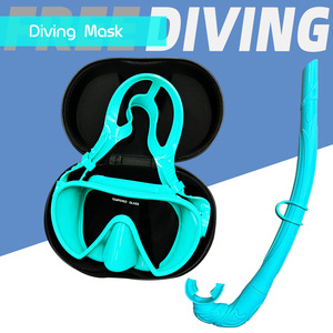 Ensemble de plongée avec masque en silicone et tuba anti-buée, ajustement régulier, équipement de natation d'été avec étui zippé - Product Image 2