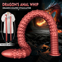 Plug Anal Ultra Largo para Inserción Profunda, Dildo de Hilo Ultra Grueso, Látigo Anal para Parejas, Suave, Impermeable, Ecológico y Portátil