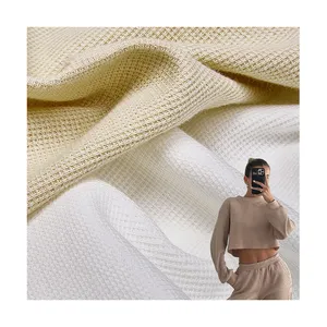 Boran Textile impression personnalisée poids moyen gaufré tricot tissu coton brosse tissu gaufré coton tissu pour vêtements