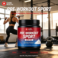 Poudre Pré-Entraînement en Gros Ingrédients Premium Mélange de Baies Naturelles 225g 90 unités Énergie Performance pour Athlètes de Gym OEM