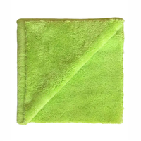 Serviette en microfibre corail ultra douce sans bords 40x40cm, super absorbante, pour le lavage et le detailing automobile