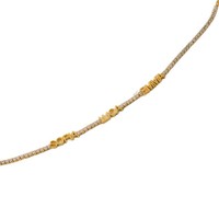 Chaîne de cheville unisexe en acier inoxydable plaqué or 18 carats, design tendance avec perles rondes élégantes