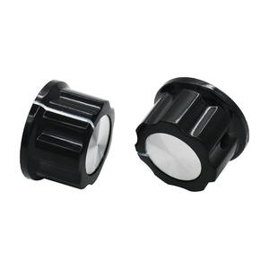 Tapas <span class=keywords><strong>de</strong></span> Botón con Textura <span class=keywords><strong>de</strong></span> CD, Mecanizado CNC Personalizado, Orificio <span class=keywords><strong>de</strong></span> 6 mm, ABS <span class=keywords><strong>de</strong></span> Doble Color para Potenciómetros - Product Image 6