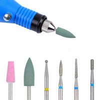 6 pièces/ensemble forets à ongles ensemble manucure professionnelle foret en carbure de céramique pour le ponçage du polissage des ongles