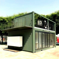Kiosque à café modulaire de haute qualité de 20 pieds, kiosque pop-up préfabriqué pour centre commercial, structure en acier durable, montage facile