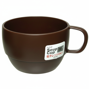 Tazza Inomata zuppa microonde colore marrone - Product Image 1