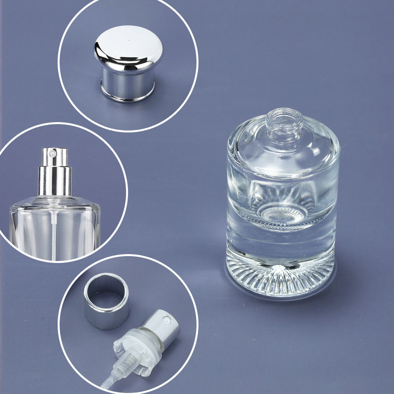 Clear glass bottle