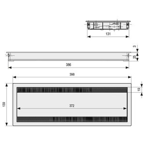Passe-câble double Keisi avec couvercle réversible. Aluminium anodisé. Pour montage encastré. Blanc - Product Image 2