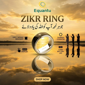 Anillo de Zikr Islámico Personalizable, Contador Inteligente de Acero Inoxidable con Control por Aplicación, Regalo para Ramadán Kareem, Anillo Tasbeeh - Product Image 1