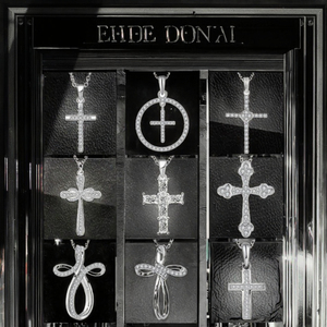 Collar con Colgante de Cruz de Plata de Ley 925 Clásico Personalizado para Niños, con Circonita - Product Image 3