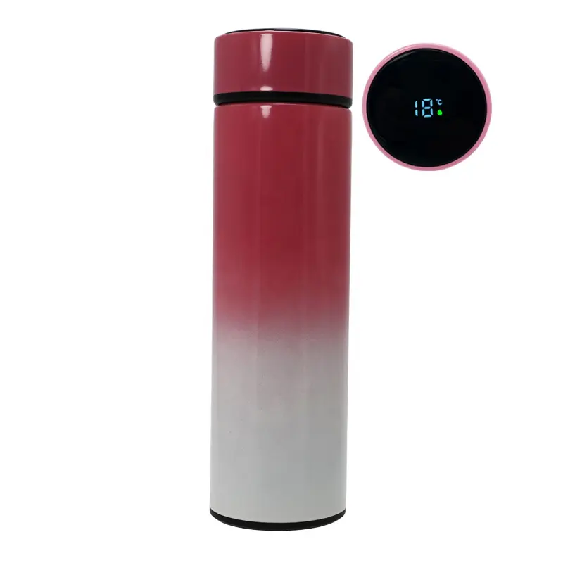 Bottle Water Amazon Hot Selling BPA Free Double Wall Stainless Steel Custom Intelligent Smart Water Bottle With Temperature Display