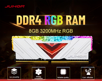 JUHOR Mémoire RAM RGB DDR4 16 Go (8 Go x 2) Kit 3200 MHz DDR4 RGB DIMM RAM Double Canal Sunning Mémoire RAM pour Ordinateur de Bureau